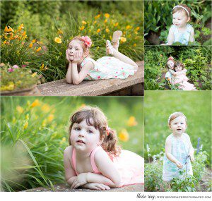 A beautiful family of 5 enjoying their very first photo shoot with a professional family portrait photographer in Leesburg VA.